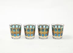 8 Mid Century Gilt Rocks Glasses - 2132427