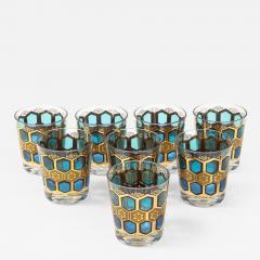 8 Mid Century Gilt Rocks Glasses - 2133483