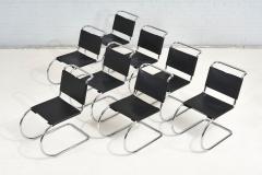 8 Mies van der Rohe Leather MR10 Chairs for Knoll 1970 - 2725315