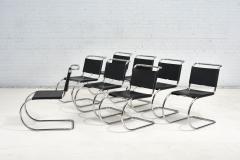 8 Mies van der Rohe Leather MR10 Chairs for Knoll 1970 - 2725319