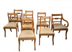 8 Regency Dining Chairs Tiger Maple and birdseye maple - 3681014