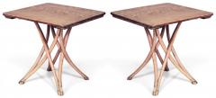 8 Various Bentwood Stripped Caf Tables - 4169307