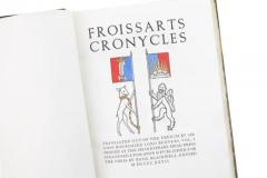 8 Volumes Jean Froissart Froissarts Chronicles  - 3581892