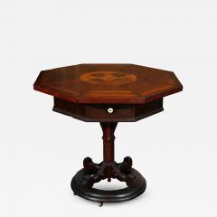 8 sided American Folk Art Table - 3635937