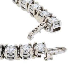 9 CARAT 14K WHITE GOLD DIAMOND TENNIS BRACELET - 2494355