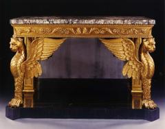 9040 A MAGNIFICENT REGENCY GILTWOOD CONSOLE TABLE - 3584610
