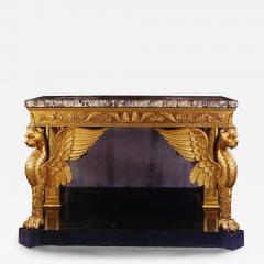 9040 A MAGNIFICENT REGENCY GILTWOOD CONSOLE TABLE - 3590843