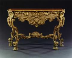 9088 AN EXTRAORDINARY CARVED AND PALE GREEN PAINTED GROTTO TABLE - 3584609