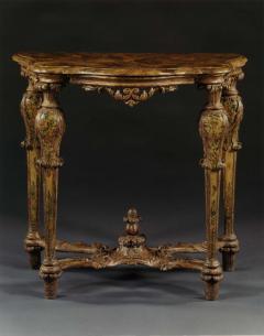 9266 A FINE PAIR OF WHITE PAINTED SILVER GILT CONSOLE TABLES - 3584618