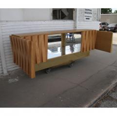 9FT Italian Oak Sideboard Credenza by La Studio - 2597986