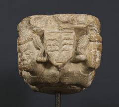 A 12th Century Romanesque Stone Capital Fragment - 271684