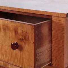 A 19th C tiger maple dresser with full round columns  - 2917886