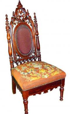 A 19th Century Anglo Indian Walnut and Caned Slipper Chair - 3353749