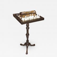 A 19th Century Bone and Ebony Chess Set - 3435485