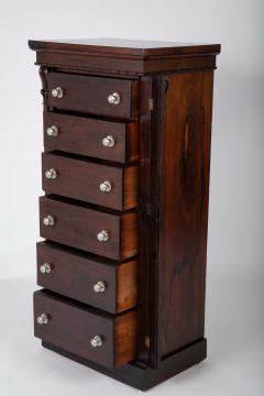 A 19th Century Brazilian Rosewood Six Drawer Wellington High Cabinet - 4444811