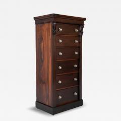 A 19th Century Brazilian Rosewood Six Drawer Wellington High Cabinet - 4444902