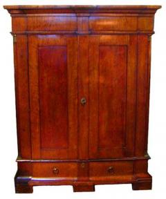 A 19th Century Cherry Wood Empire Combination Bookcase and Chest of Drawers - 3268187