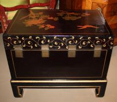 A 19th Century Chinese Pigskin Wrapped Chinoiserie Coffer - 3353537