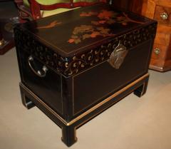 A 19th Century Chinese Pigskin Wrapped Chinoiserie Coffer - 3501005