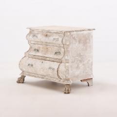 A 19th Century Dutch bombay three drawer commode in bleached finish  - 3477059