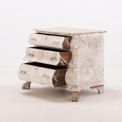 A 19th Century Dutch bombay three drawer commode in bleached finish  - 3477060