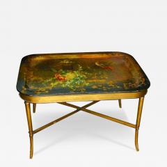 A 19th Century English Polychrome Tray Table - 3281652