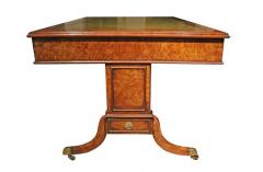 A 19th Century English Regency Burl Elmwood and Parcel Gilt Partners Desk - 3209041