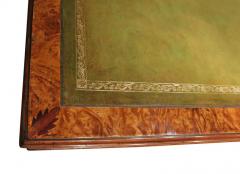 A 19th Century English Regency Burl Elmwood and Parcel Gilt Partners Desk - 3209049