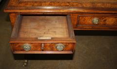 A 19th Century English Regency Burl Elmwood and Parcel Gilt Partners Desk - 3656521