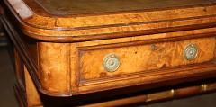 A 19th Century English Regency Burl Elmwood and Parcel Gilt Partners Desk - 3656883