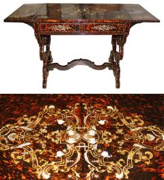 A 19th Century English Tortoiseshell Sofa Table - 3656791