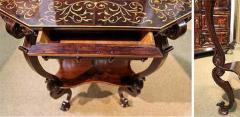 A 19th Century Florentine Ebony and Marquetry Side Table - 3749366