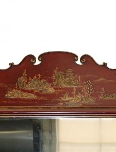 A 19th Century Red Lacquer Chinese Mirror - 3340477