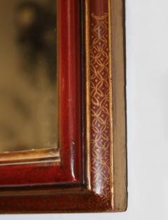 A 19th Century Red Lacquer Chinese Mirror - 3340479