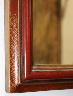 A 19th Century Red Lacquer Chinese Mirror - 3340487