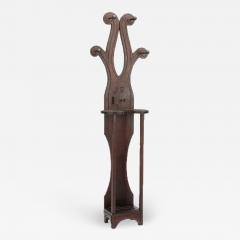 A 19th Century Tramp Art hall tree with pipe holder - 1647975