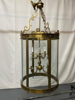 A 19th Early 20th Century Solid Bronze Gothic Lantern Six Lights Circular - 2812228