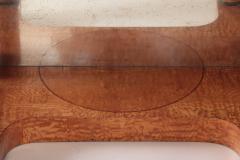 A 19th century figured elm console resting on four round Doric style columns - 2202942