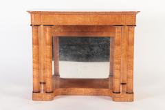 A 19th century figured elm console resting on four round Doric style columns - 2202967