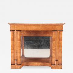 A 19th century figured elm console resting on four round Doric style columns - 2203586