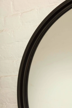 A 30 5 Patinated Steel Circular Pendant Mirror - 271393