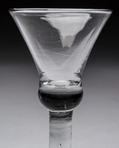 A BALUSTER WINE WITH FLARED BOWL ABOVE A STRAIGHT SECTION - 3788088