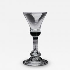 A BALUSTER WINE WITH FLARED BOWL ABOVE A STRAIGHT SECTION - 3789395