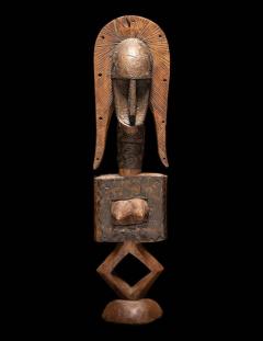 A BAMANA WOOD RELIQUARY GUARDIAN FIGURE - 2853950