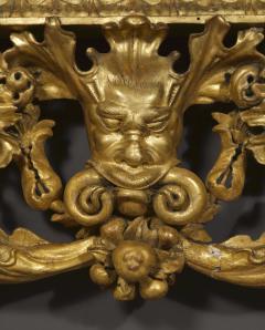 A BAROQUE ACANTHUS GILTWOOD MIRROR CARVED WITH UNUSUAL SERPENT - 4224397