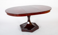 A Baltic Neo Classic Mahogany Dining Table on Hexagonal Incurved Pedestal - 3623375