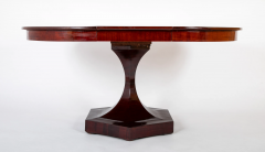 A Baltic Neo Classic Mahogany Dining Table on Hexagonal Incurved Pedestal - 3623376