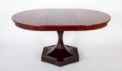 A Baltic Neo Classic Mahogany Dining Table on Hexagonal Incurved Pedestal - 3623377