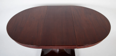 A Baltic Neo Classic Mahogany Dining Table on Hexagonal Incurved Pedestal - 3623396