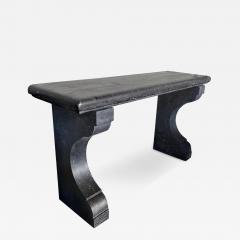 A Belgian Carved Bluestone Neoclassical Style Indoor Outdoor Wall Console Table - 3479142